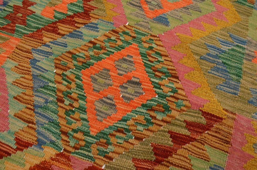 handgewebter-afghan-kelim-150x100-cm-in-lebhaften-farben-neu-5 Orientteppich Afghanistan 150x100 cm Wolle handgewebt
