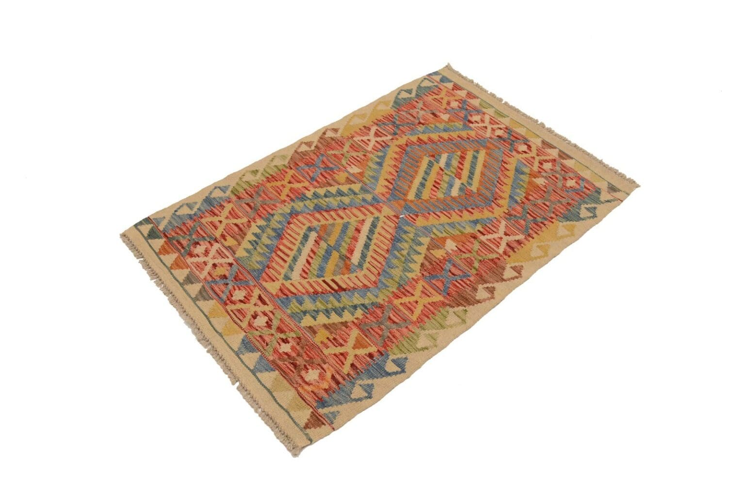Orientteppich Afghanistan 120 x 77 cm Wolle handgewebt