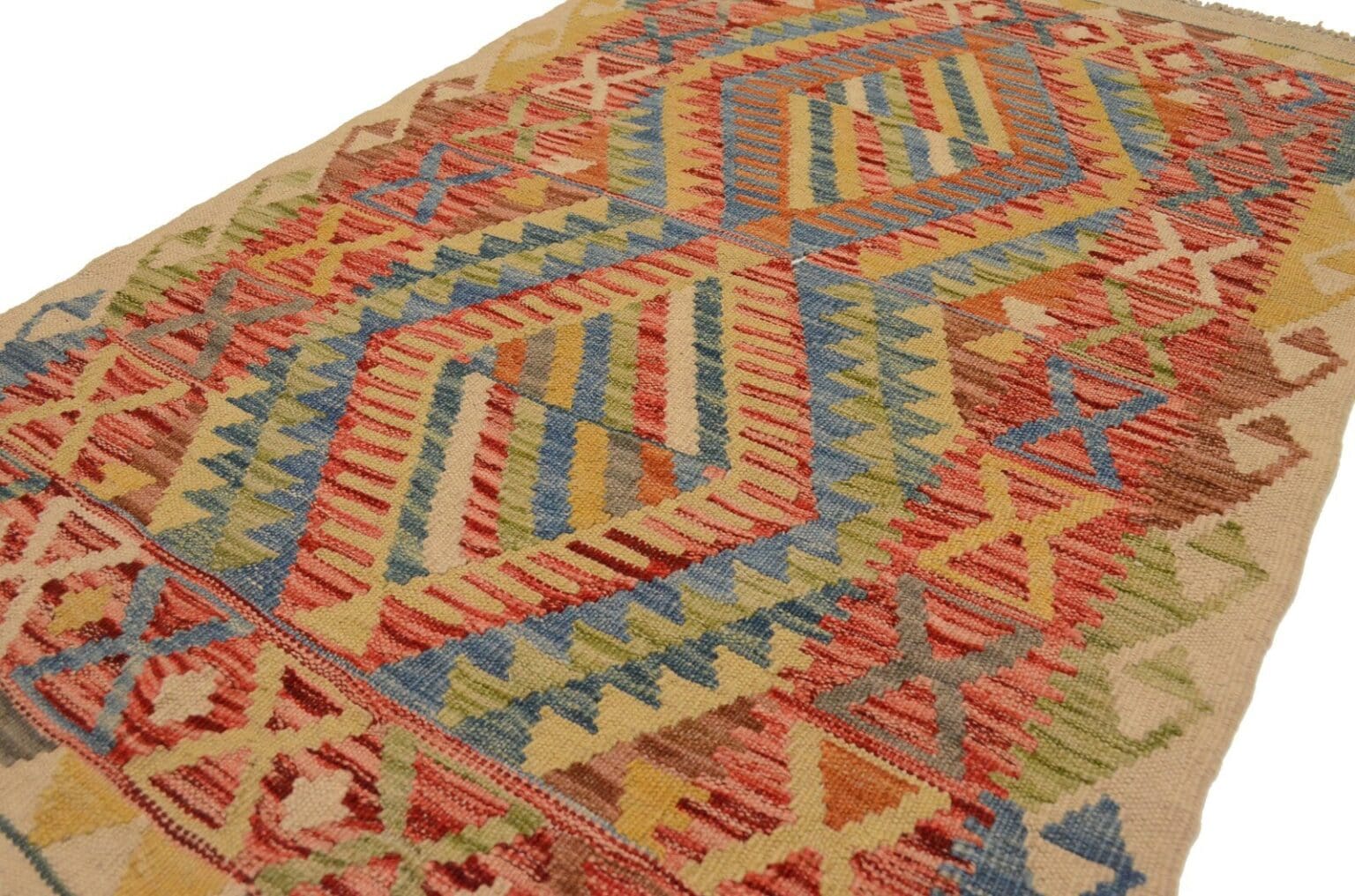 Orientteppich Afghanistan 120 x 77 cm Wolle handgewebt