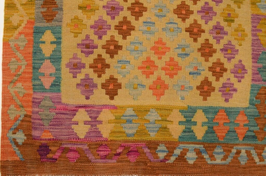 Orientteppich Afghan 127 x 90 cm Wolle handgewebt