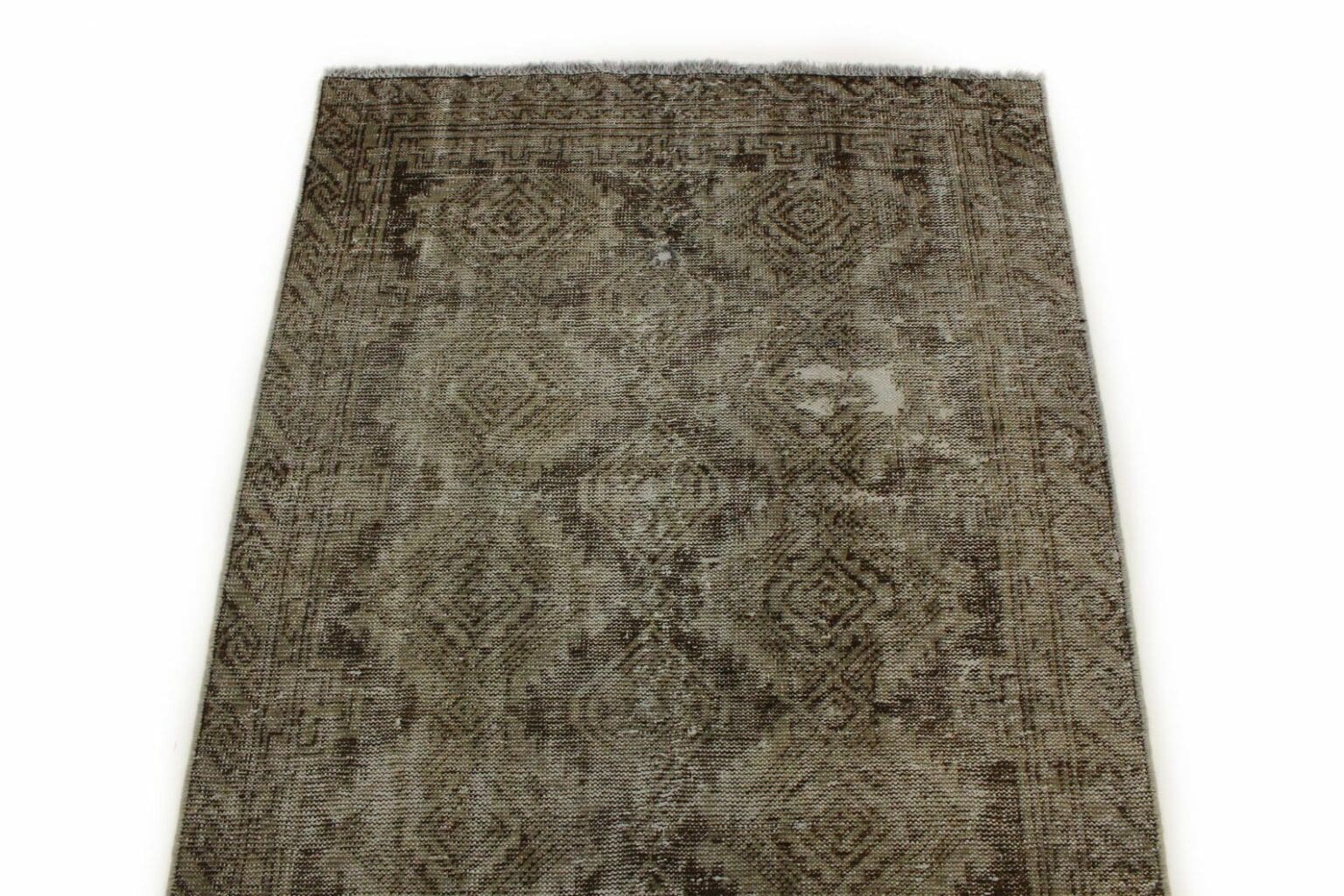 Orientteppich 198 x 110 cm Wolle handgeknüpft