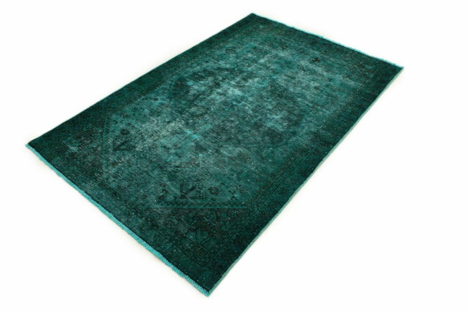 Orientteppich 200x129 cm Wolle handgeknüpft
