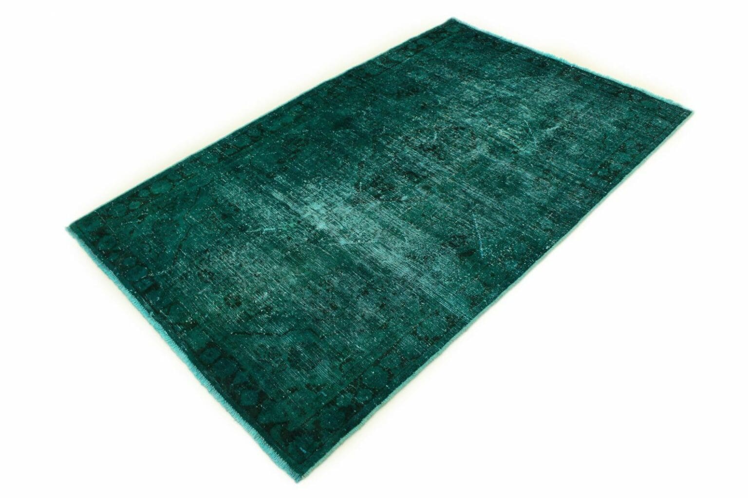 Orientteppich 204 x 129 cm Wolle handgeknüpft
