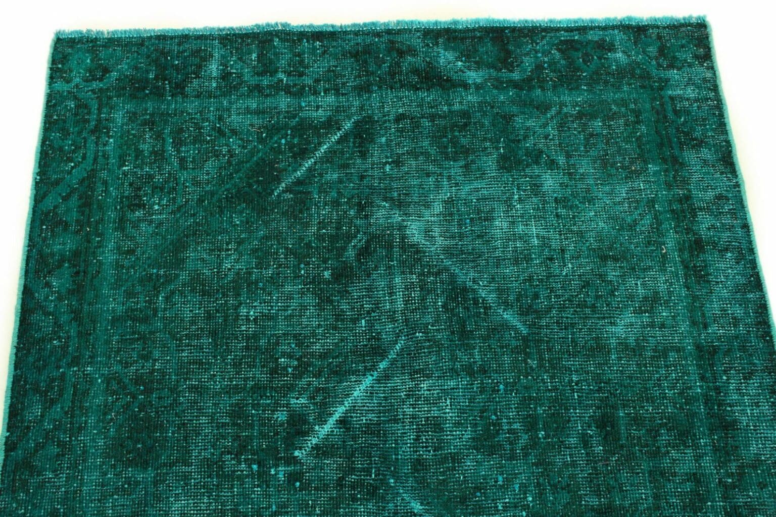 Orientteppich 199 x 114 cm Wolle handgeknüpft