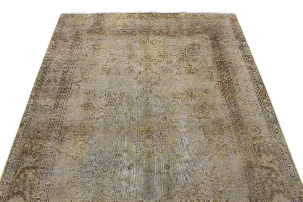 vintage-teppich-beige-301x189-cm-handgeknupft-orientteppich-2 Orientteppich 301 x 189 cm Wolle handgeknüpft