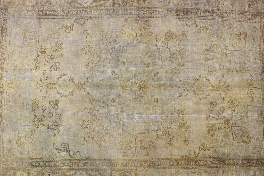 vintage-teppich-beige-301x189-cm-handgeknupft-orientteppich-4 Orientteppich 301 x 189 cm Wolle handgeknüpft