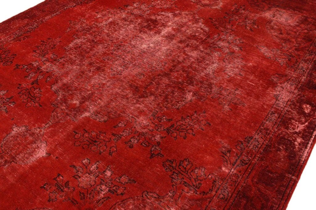 vintage-orientteppich-rot-335x239cm-handgeknupft-einzigartig-2 Orientteppich 335 x 239 cm Wolle handgeknüpft