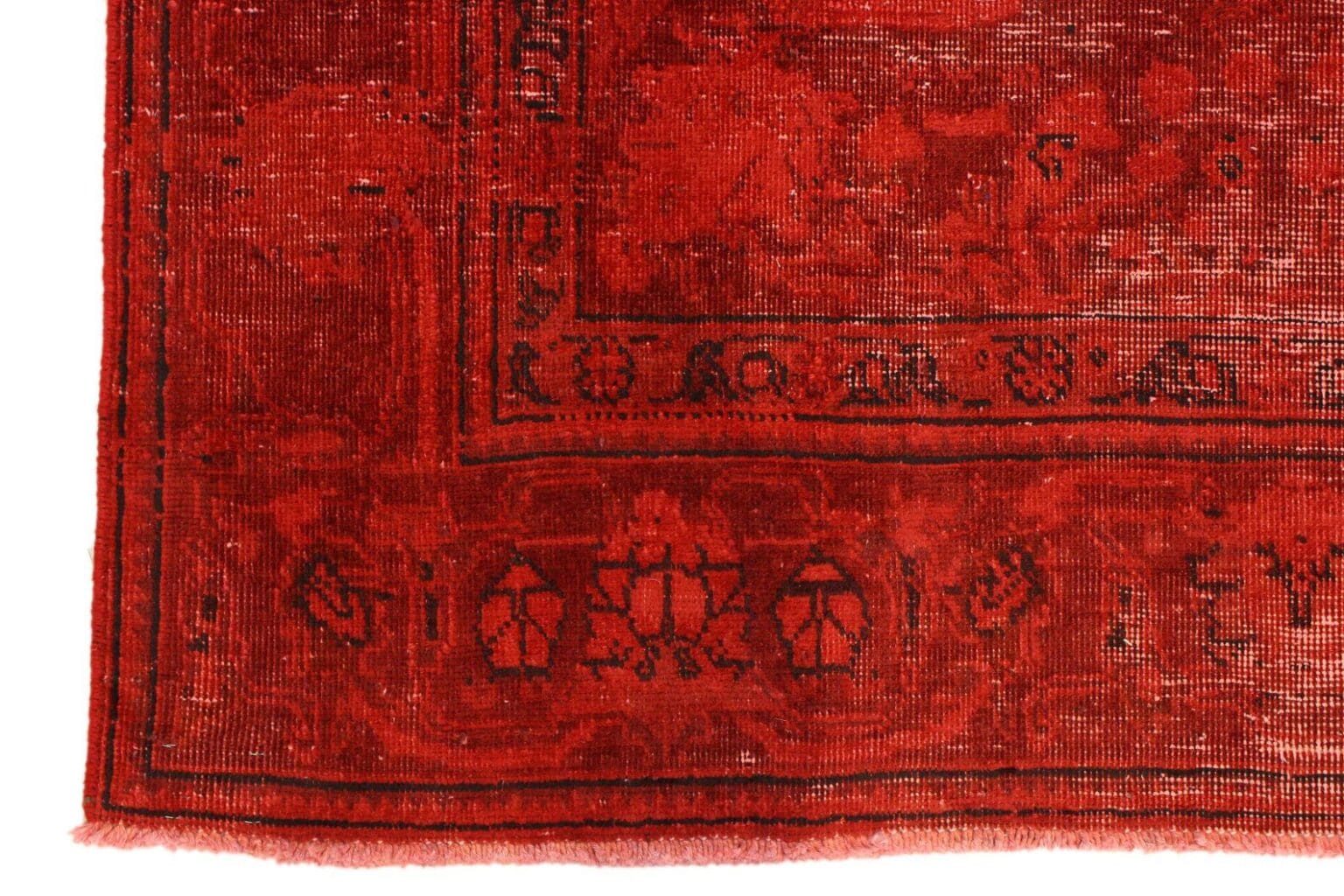 vintage-orientteppich-rot-335x239cm-handgeknupft-einzigartig-6 Orientteppich 335 x 239 cm Wolle handgeknüpft