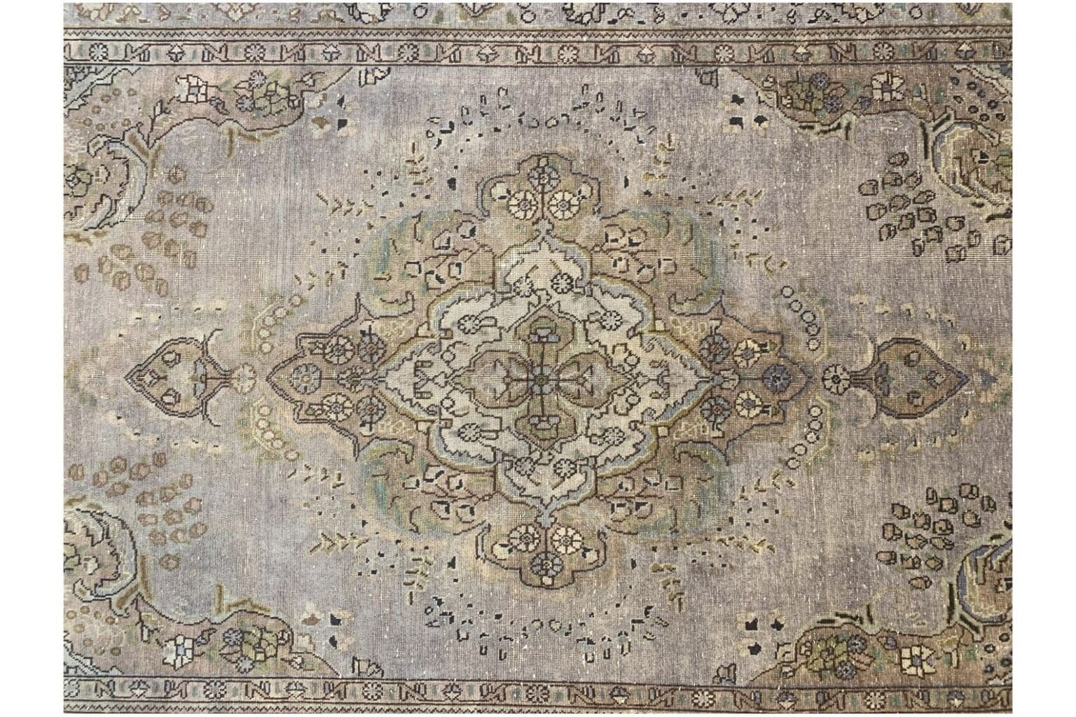 vintage-teppich-beige-299x189-cm-handgeknupft-einzigartiges-design-3 Orientteppich 299 x 189 cm Wolle handgeknüpft