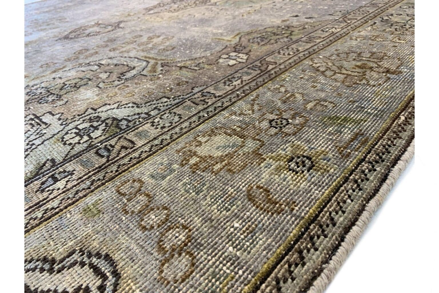vintage-teppich-beige-299x189-cm-handgeknupft-einzigartiges-design-5 Orientteppich 299 x 189 cm Wolle handgeknüpft