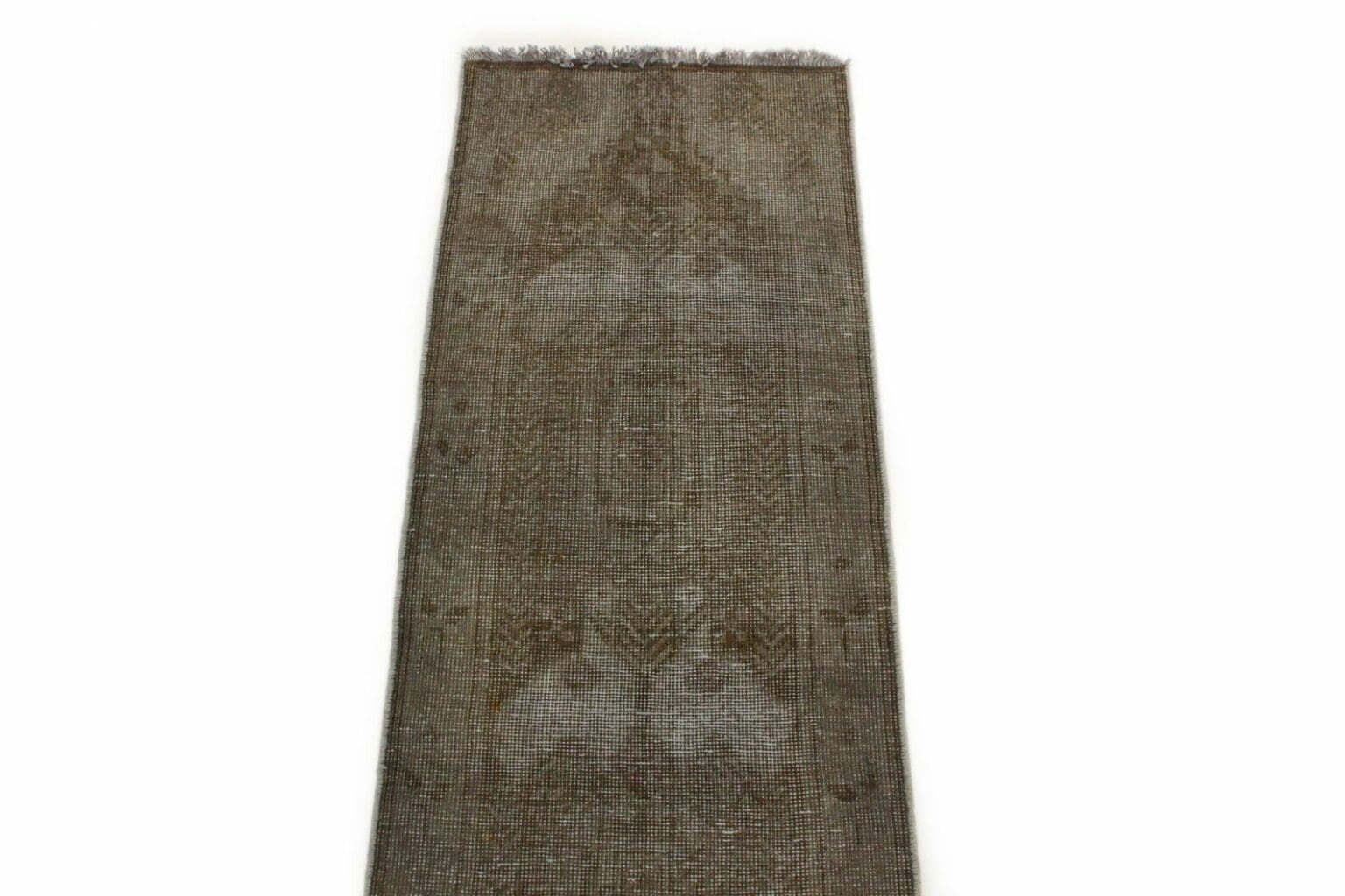 beige-sand-vintage-teppich-laufer-207x60cm-handgeknupft-orientteppich-3 Orientteppich 207 x 60 cm Wolle handgeknüpft