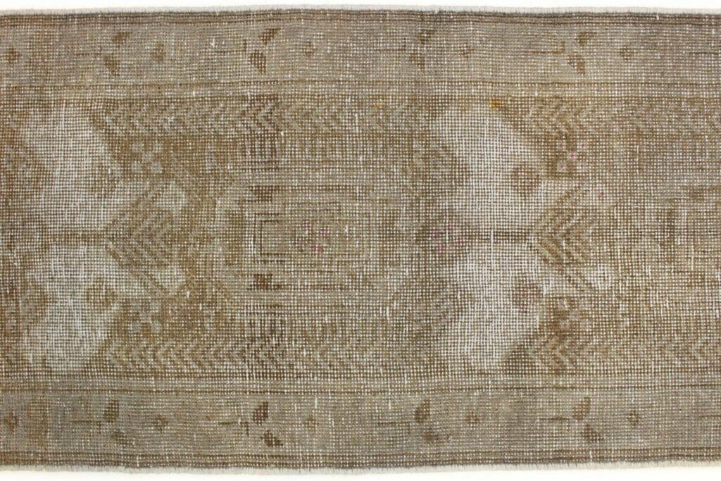 beige-sand-vintage-teppich-laufer-207x60cm-handgeknupft-orientteppich-5 Orientteppich 207 x 60 cm Wolle handgeknüpft