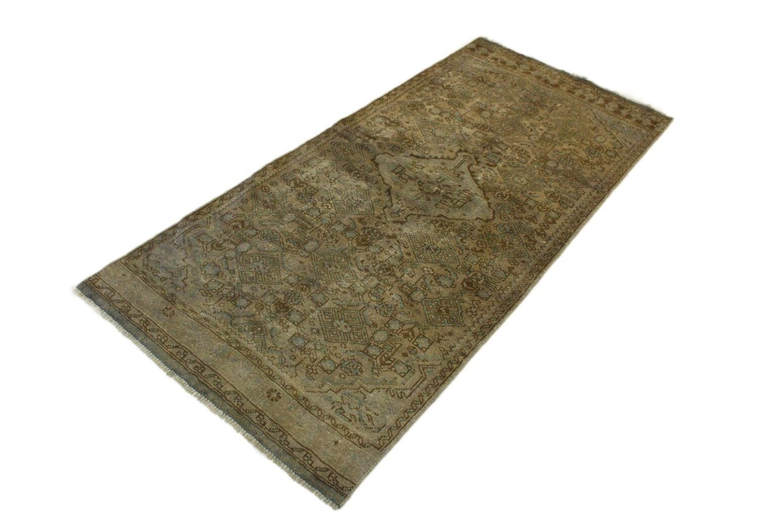 Orientteppich 232x104 cm Wolle handgeknüpft