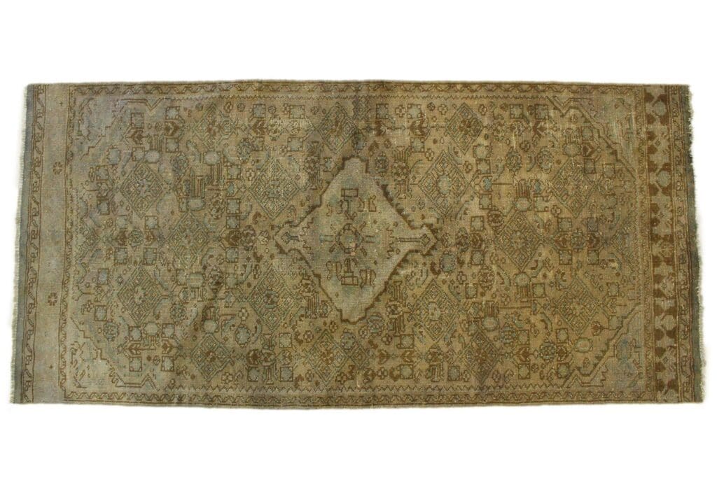 Orientteppich 232x104 cm Wolle handgeknüpft