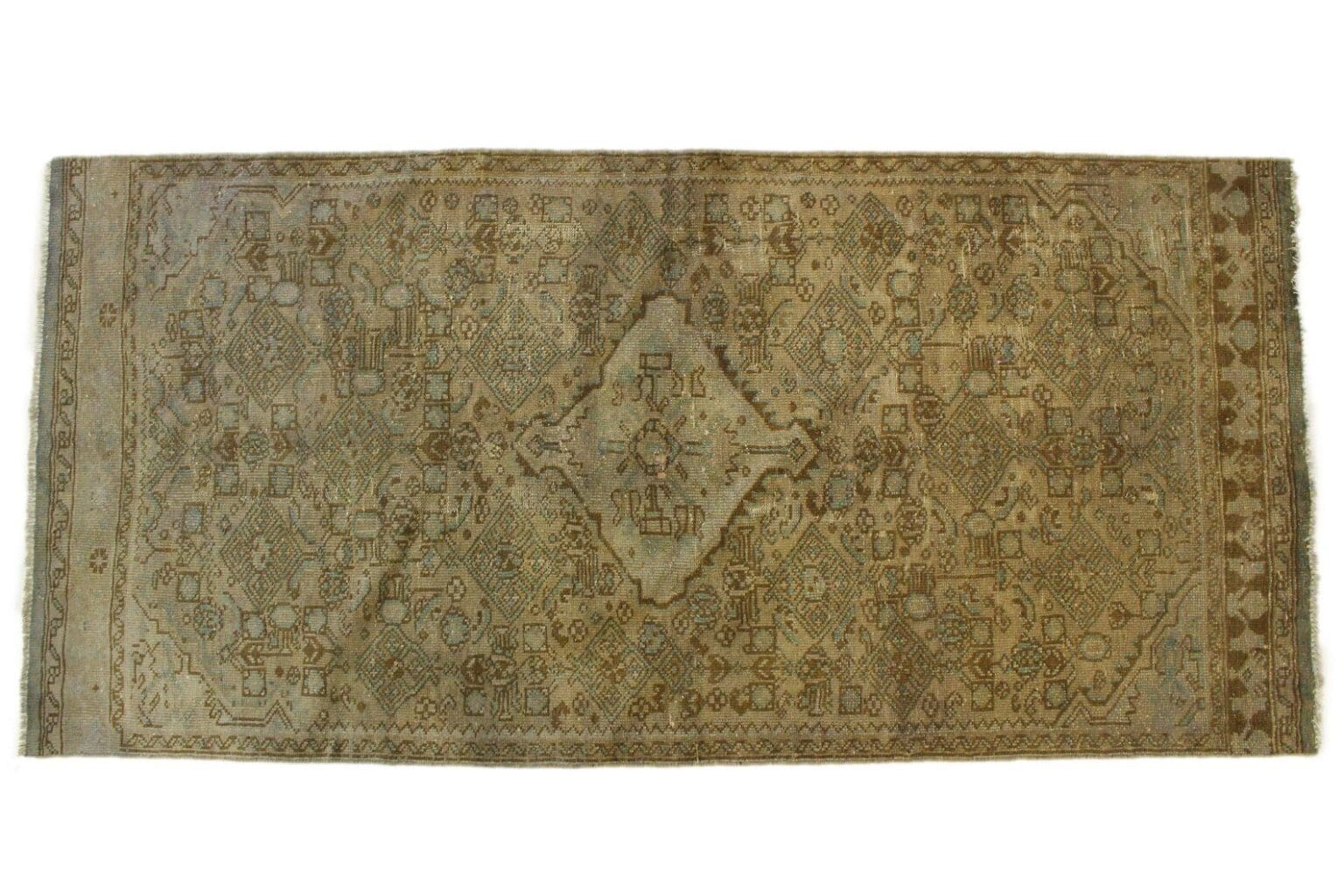 Orientteppich 232x104 cm Wolle handgeknüpft