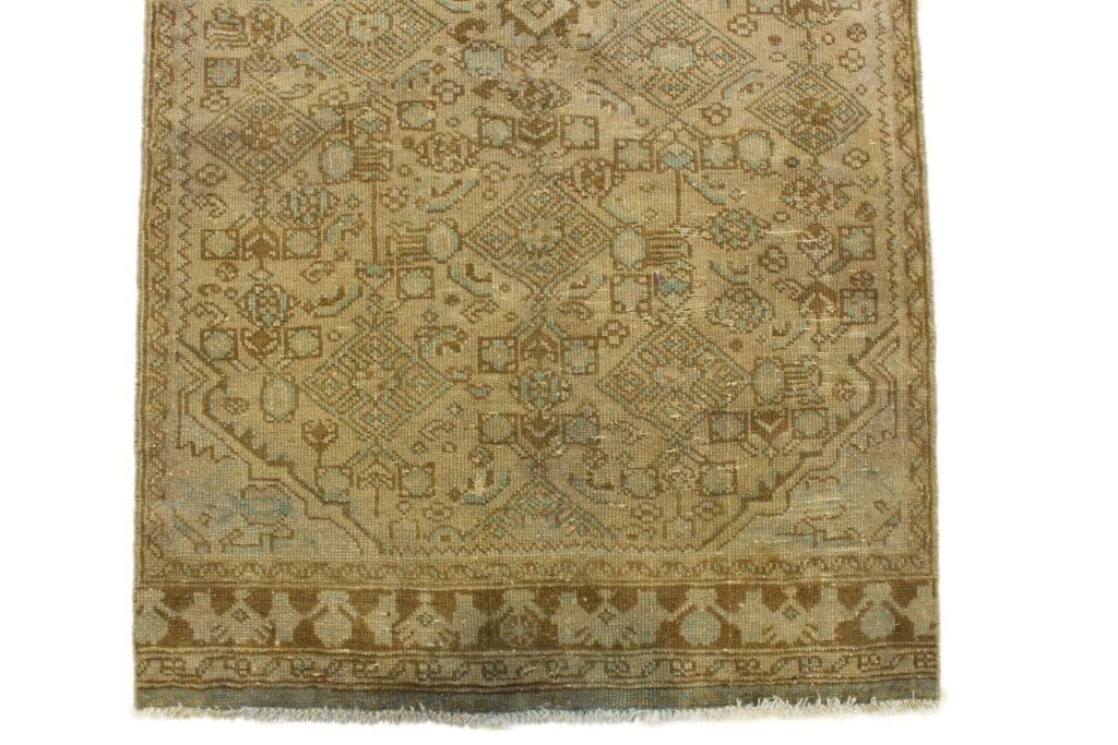 Orientteppich 232x104 cm Wolle handgeknüpft