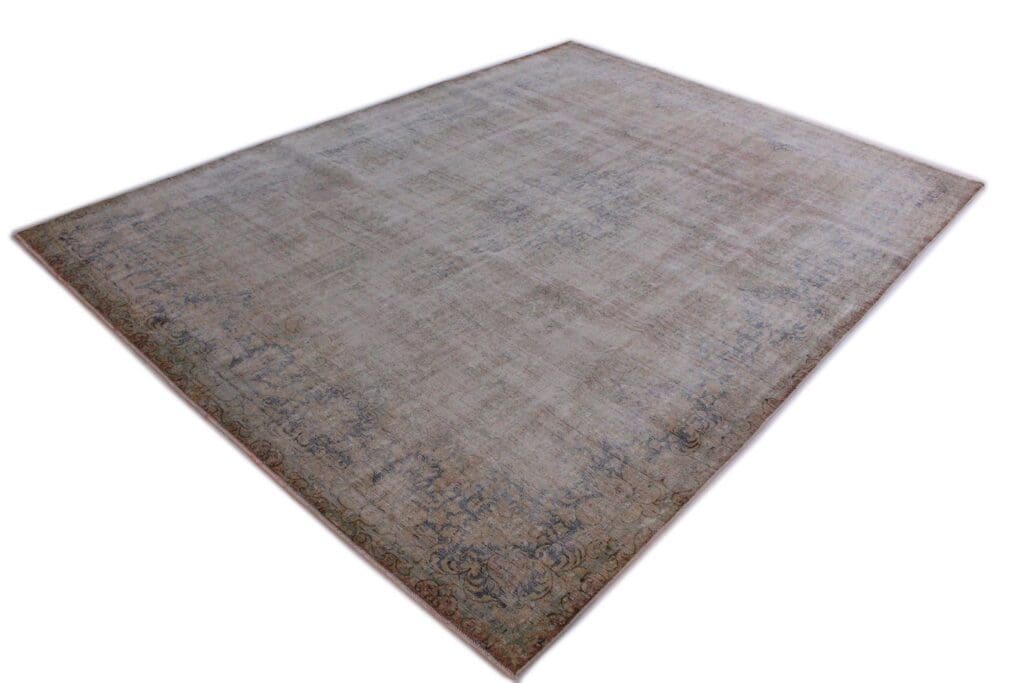 vintage-orientteppich-beige-grau-408x295cm-handgeknupft-2 Orientteppich 408x295 cm Wolle handgeknüpft