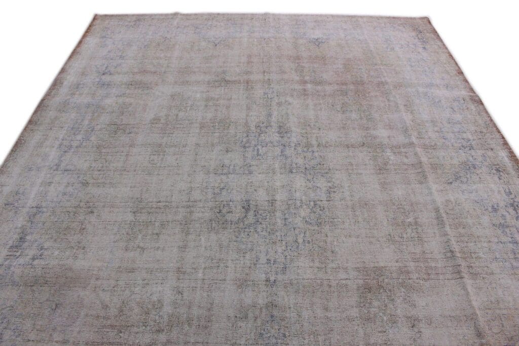 vintage-orientteppich-beige-grau-408x295cm-handgeknupft-3 Orientteppich 408x295 cm Wolle handgeknüpft