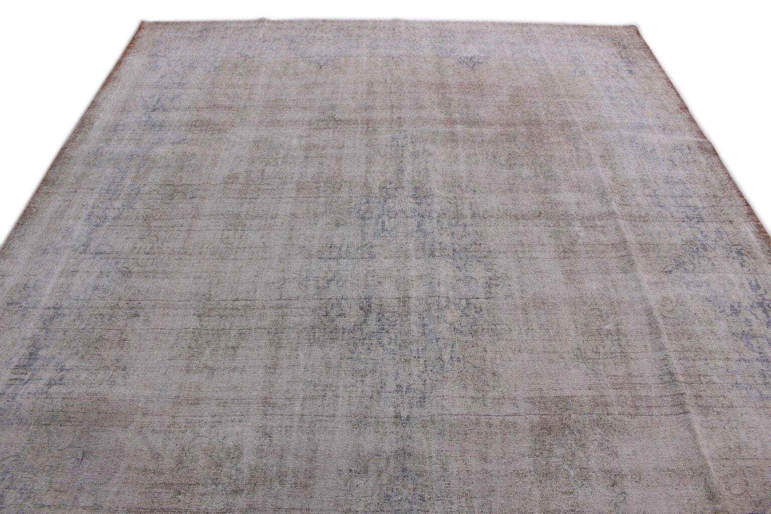 vintage-orientteppich-beige-grau-408x295cm-handgeknupft-3 Orientteppich 408x295 cm Wolle handgeknüpft