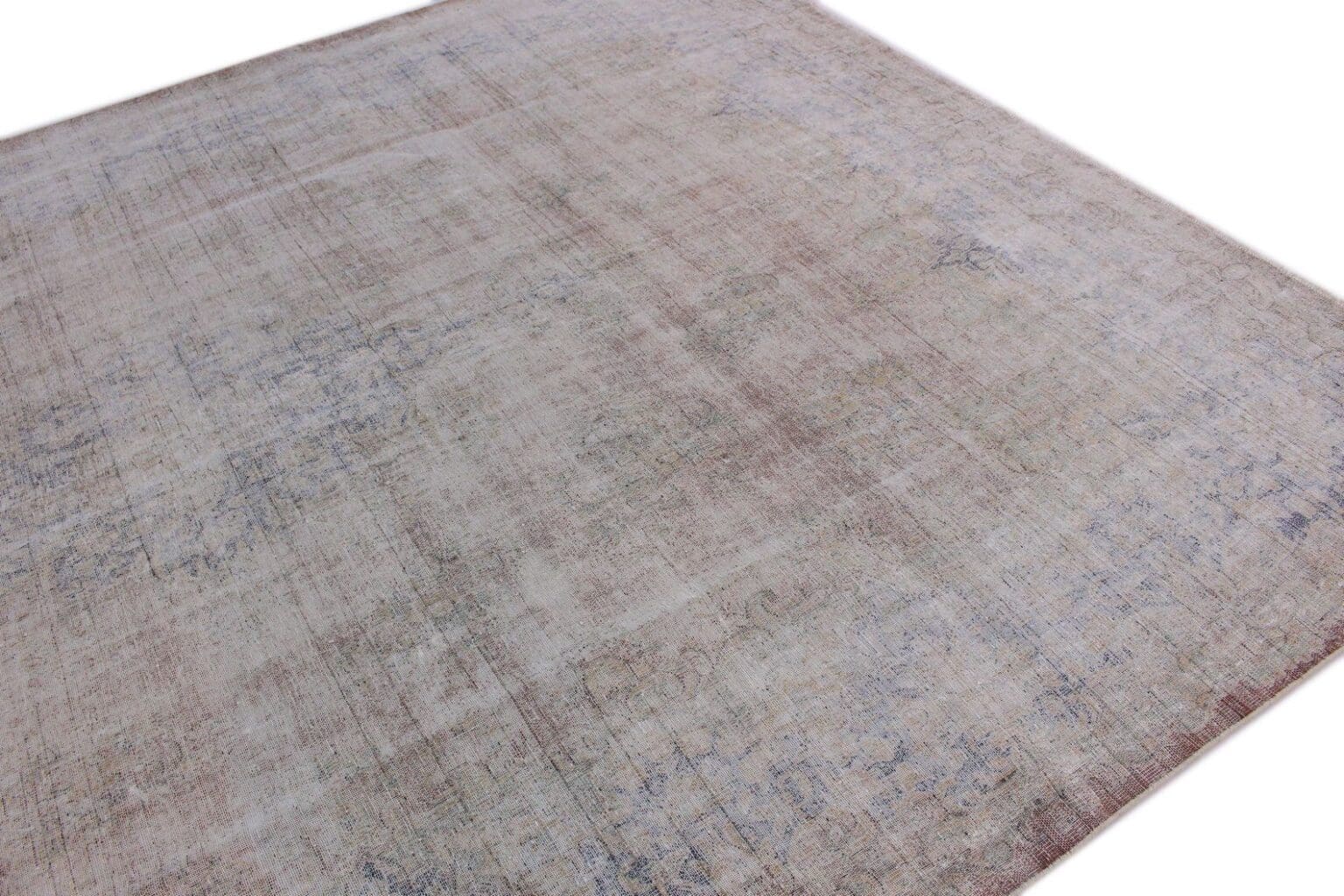 vintage-orientteppich-beige-grau-408x295cm-handgeknupft-4 Orientteppich 408x295 cm Wolle handgeknüpft