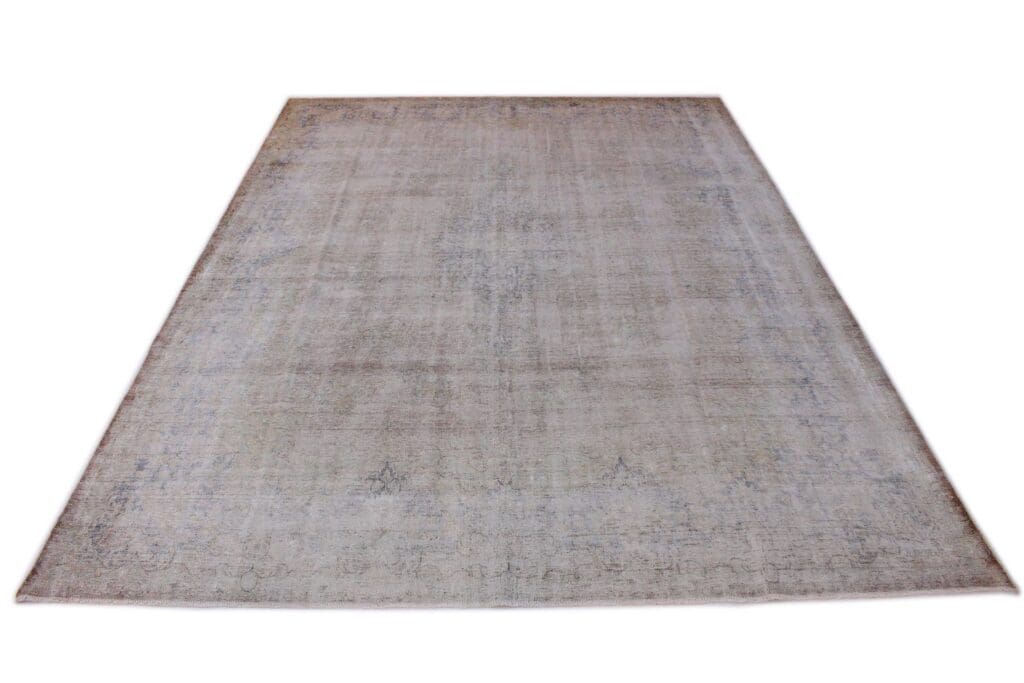 vintage-orientteppich-beige-grau-408x295cm-handgeknupft-5 Orientteppich 408x295 cm Wolle handgeknüpft