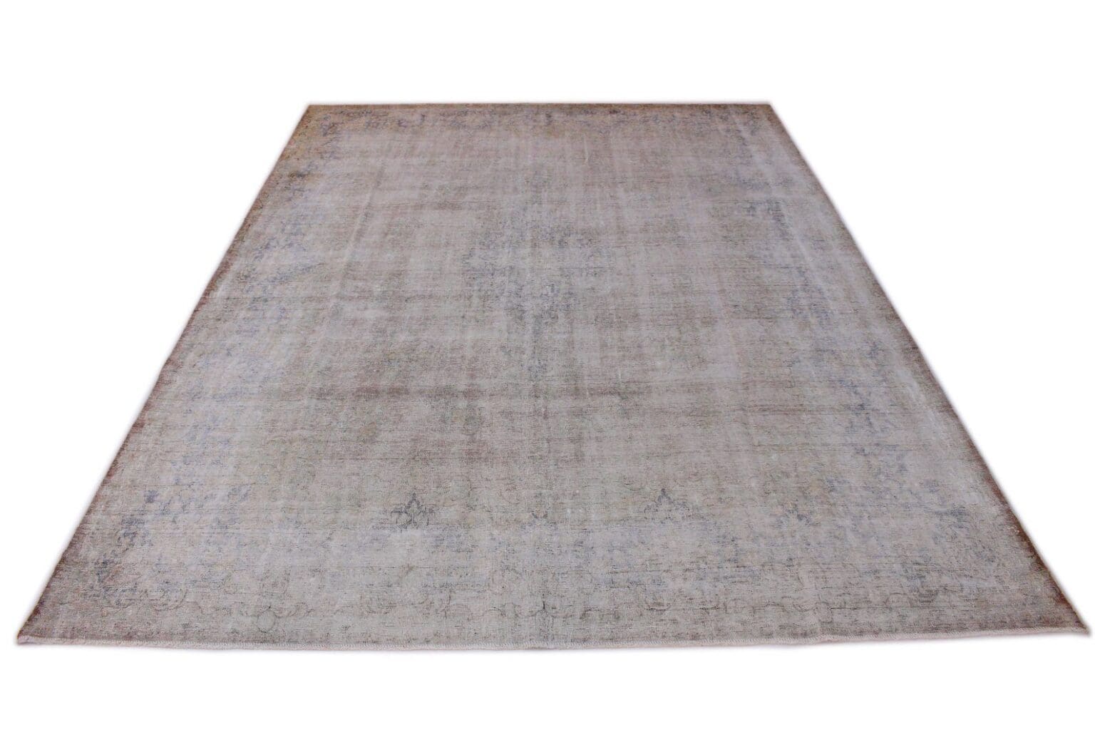 vintage-orientteppich-beige-grau-408x295cm-handgeknupft-5 Orientteppich 408x295 cm Wolle handgeknüpft