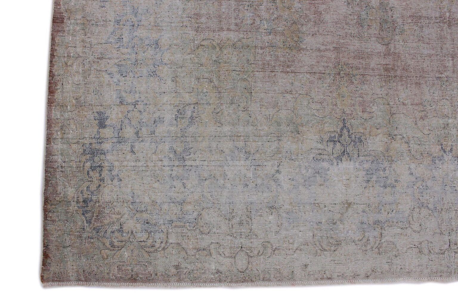 vintage-orientteppich-beige-grau-408x295cm-handgeknupft-6 Orientteppich 408x295 cm Wolle handgeknüpft
