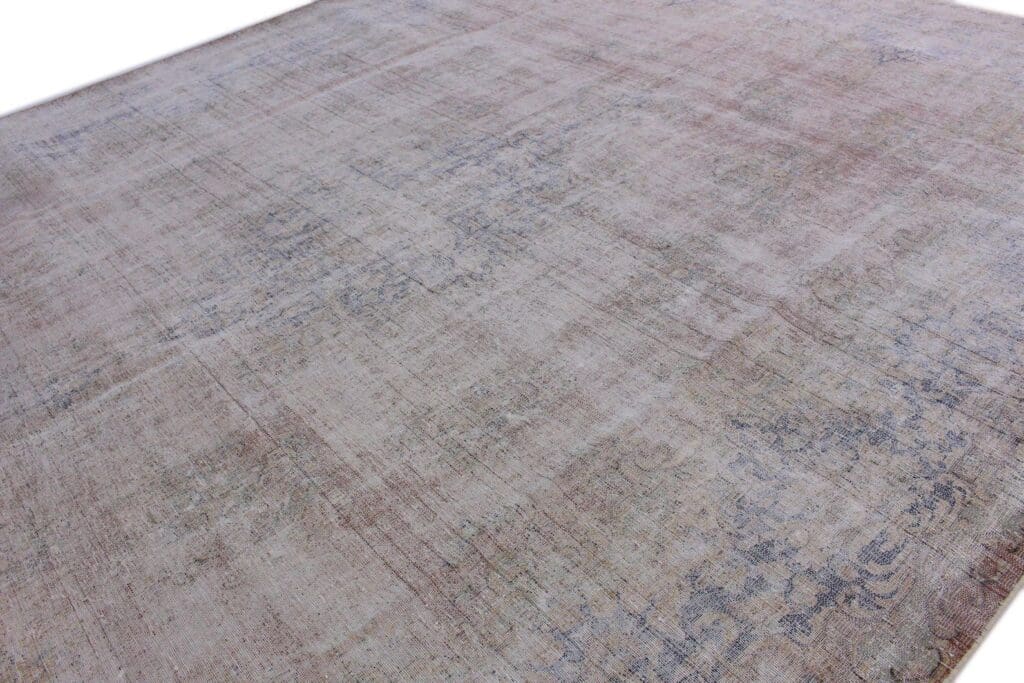 vintage-orientteppich-beige-grau-408x295cm-handgeknupft-7 Orientteppich 408x295 cm Wolle handgeknüpft