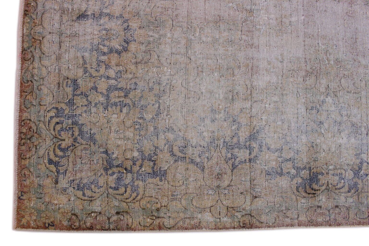 vintage-orientteppich-beige-grau-408x295cm-handgeknupft-8 Orientteppich 408x295 cm Wolle handgeknüpft
