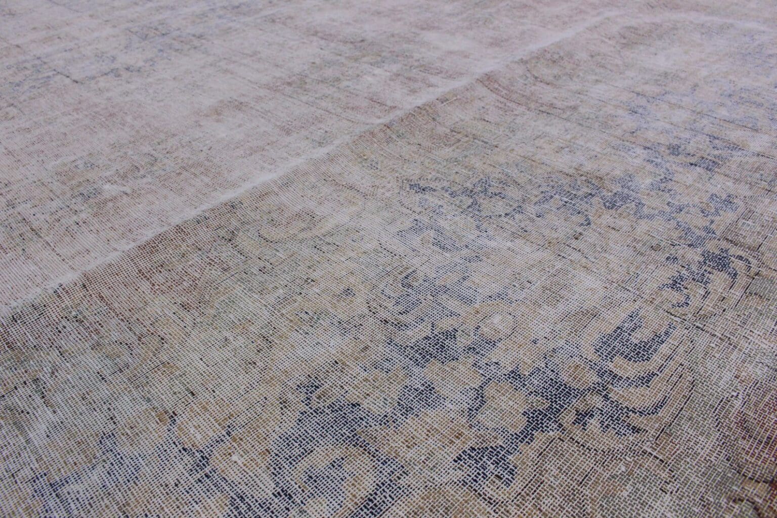 vintage-orientteppich-beige-grau-408x295cm-handgeknupft-9 Orientteppich 408x295 cm Wolle handgeknüpft