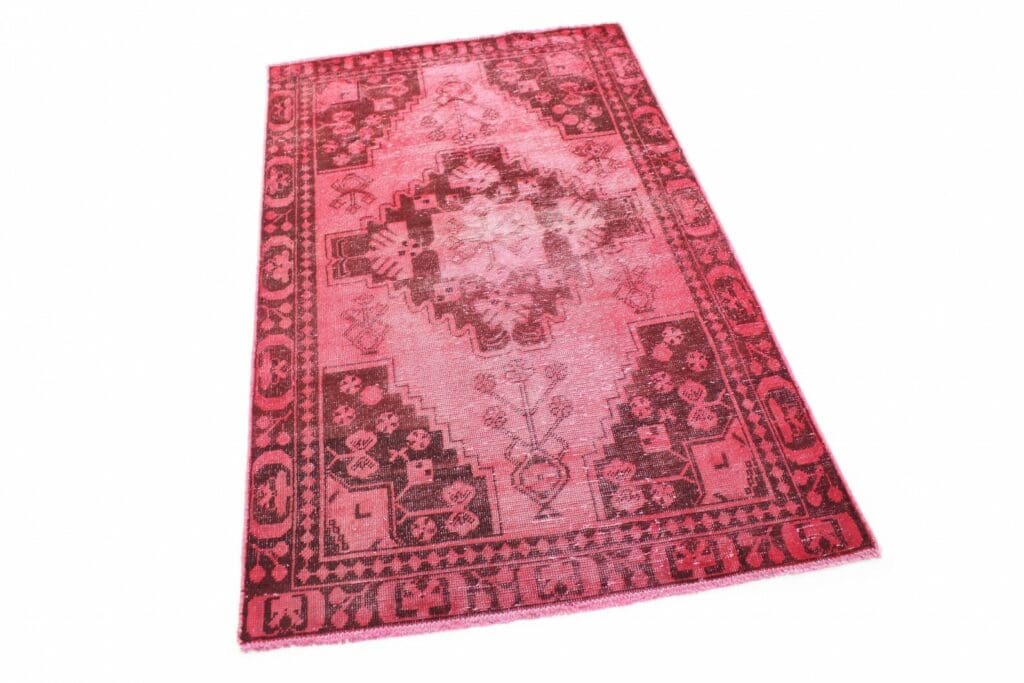 exklusiver-vintage-orientteppich-rot-197x119-cm-handgeknupft-1 Orientteppich 197x119 cm Wolle handgeknüpft