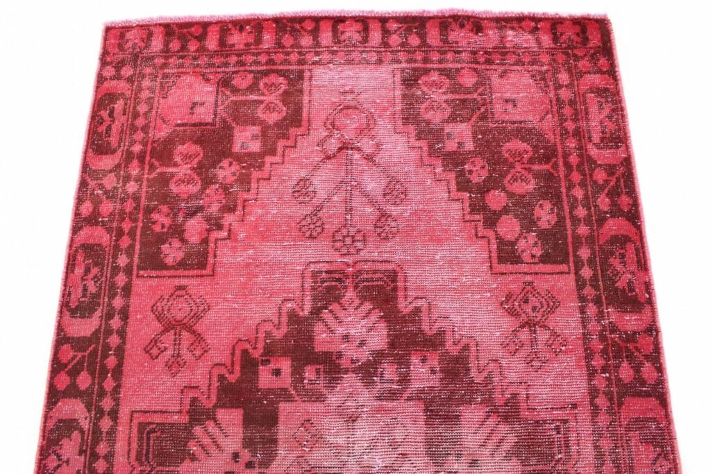 exklusiver-vintage-orientteppich-rot-197x119-cm-handgeknupft-3 Orientteppich 197x119 cm Wolle handgeknüpft