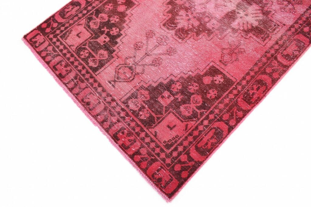 exklusiver-vintage-orientteppich-rot-197x119-cm-handgeknupft-4 Orientteppich 197x119 cm Wolle handgeknüpft