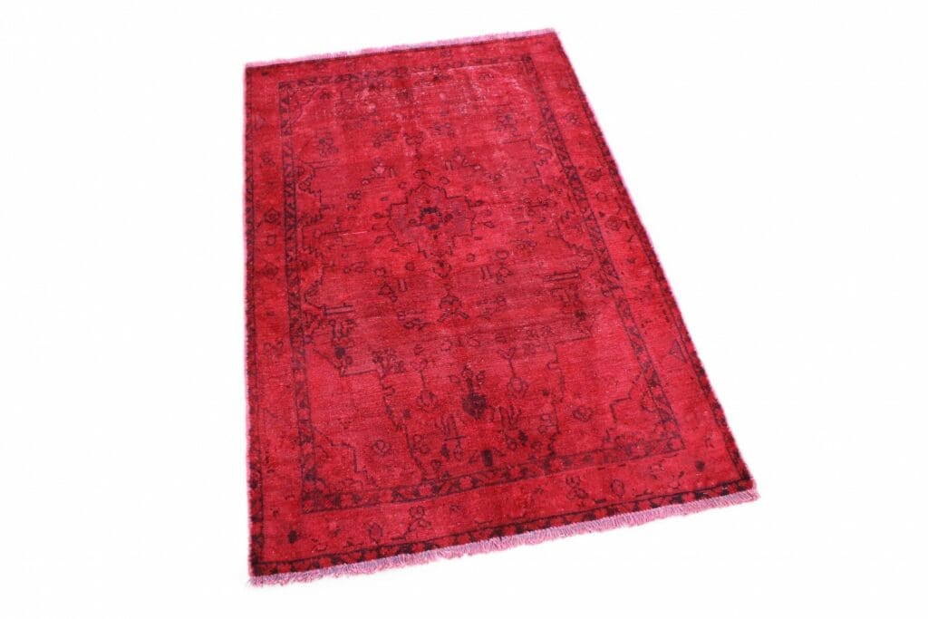 vintage-orientteppich-rot-157x99cm-einzigartiges-design-handgeknupft-1 Orientteppich Orient 157 x 99 cm Wolle handgeknüpft