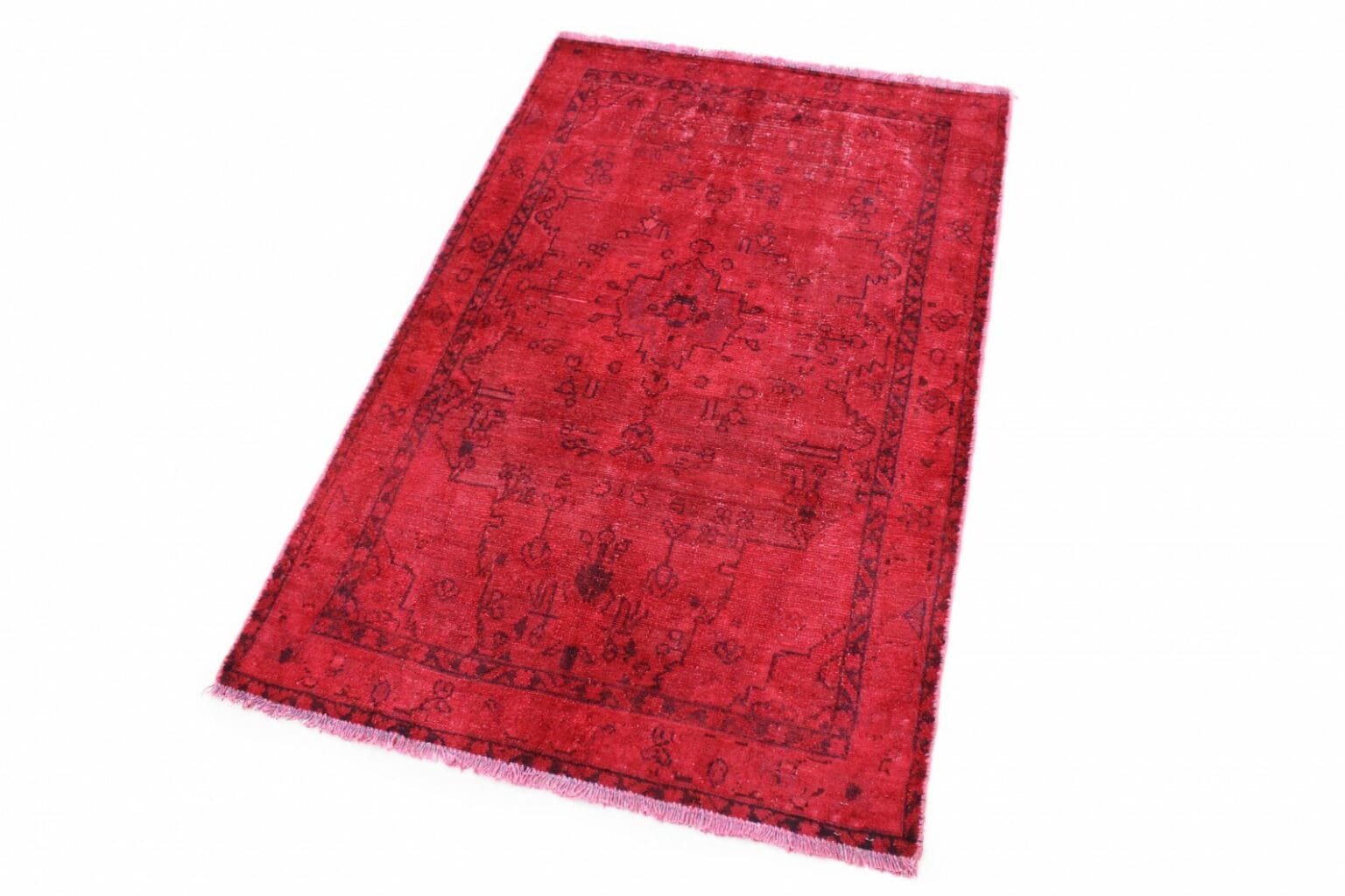 vintage-orientteppich-rot-157x99cm-einzigartiges-design-handgeknupft-2 Orientteppich Orient 157 x 99 cm Wolle handgeknüpft
