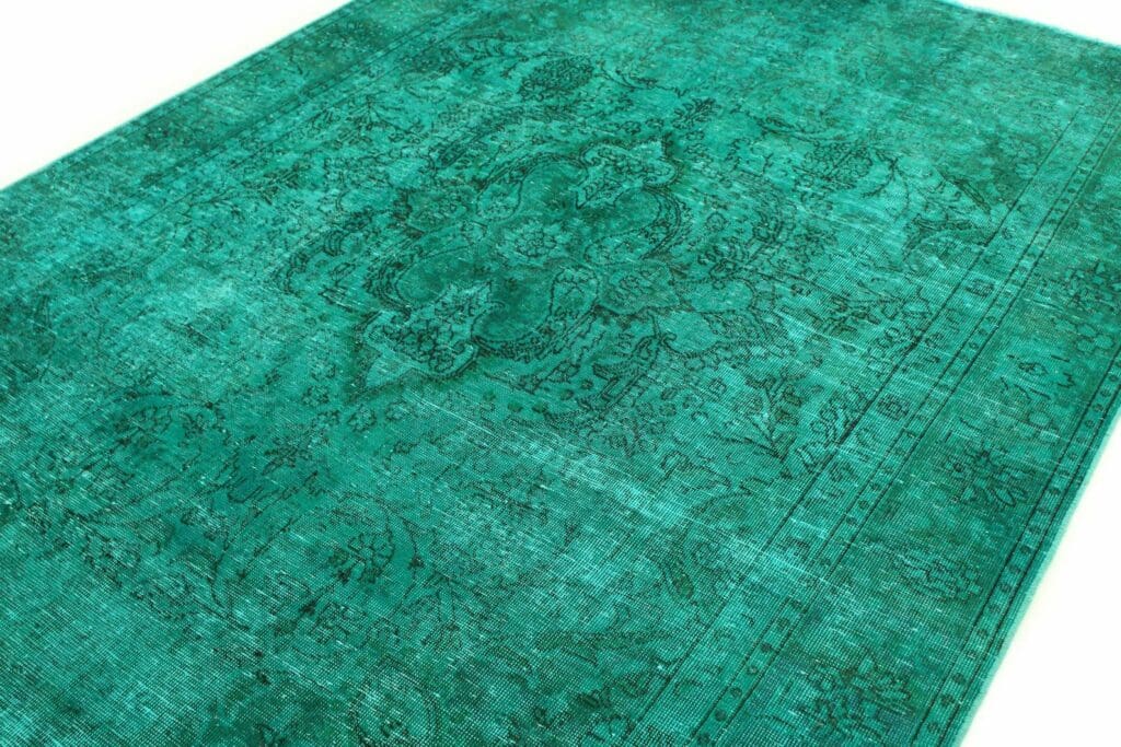 orientteppich-vintage-turkis-grun-286x189-cm-handgeknupft-3 Orientteppich Orient 286 x 189 cm Wolle handgeknüpft