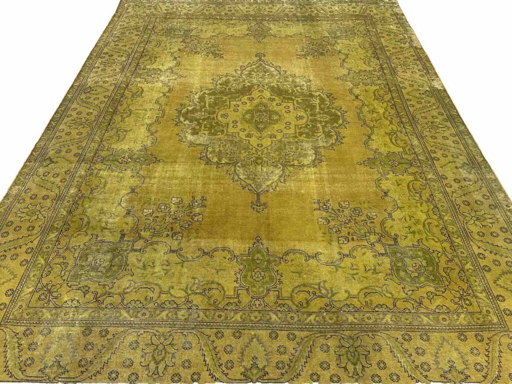 vintage-perserteppich-389x295cm-gelb-gold-senf-handgeknupft-3 Perserteppich Iran 389 x 295 cm Wolle handgeknüpft