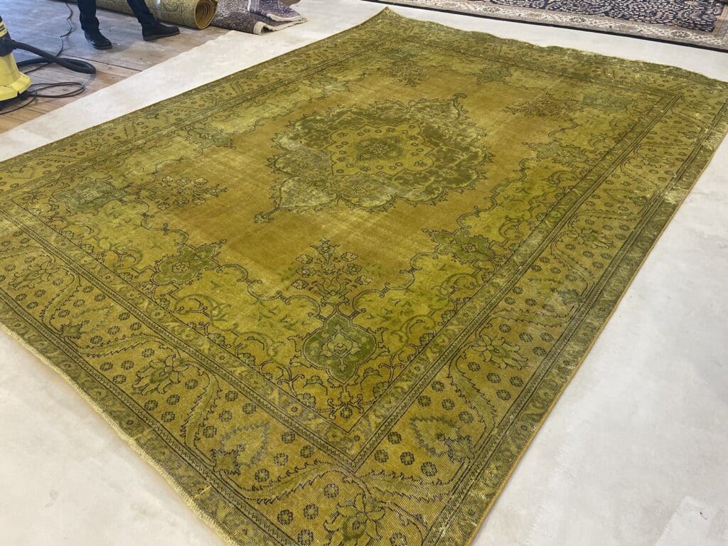 vintage-perserteppich-389x295cm-gelb-gold-senf-handgeknupft-8 Perserteppich Iran 389 x 295 cm Wolle handgeknüpft