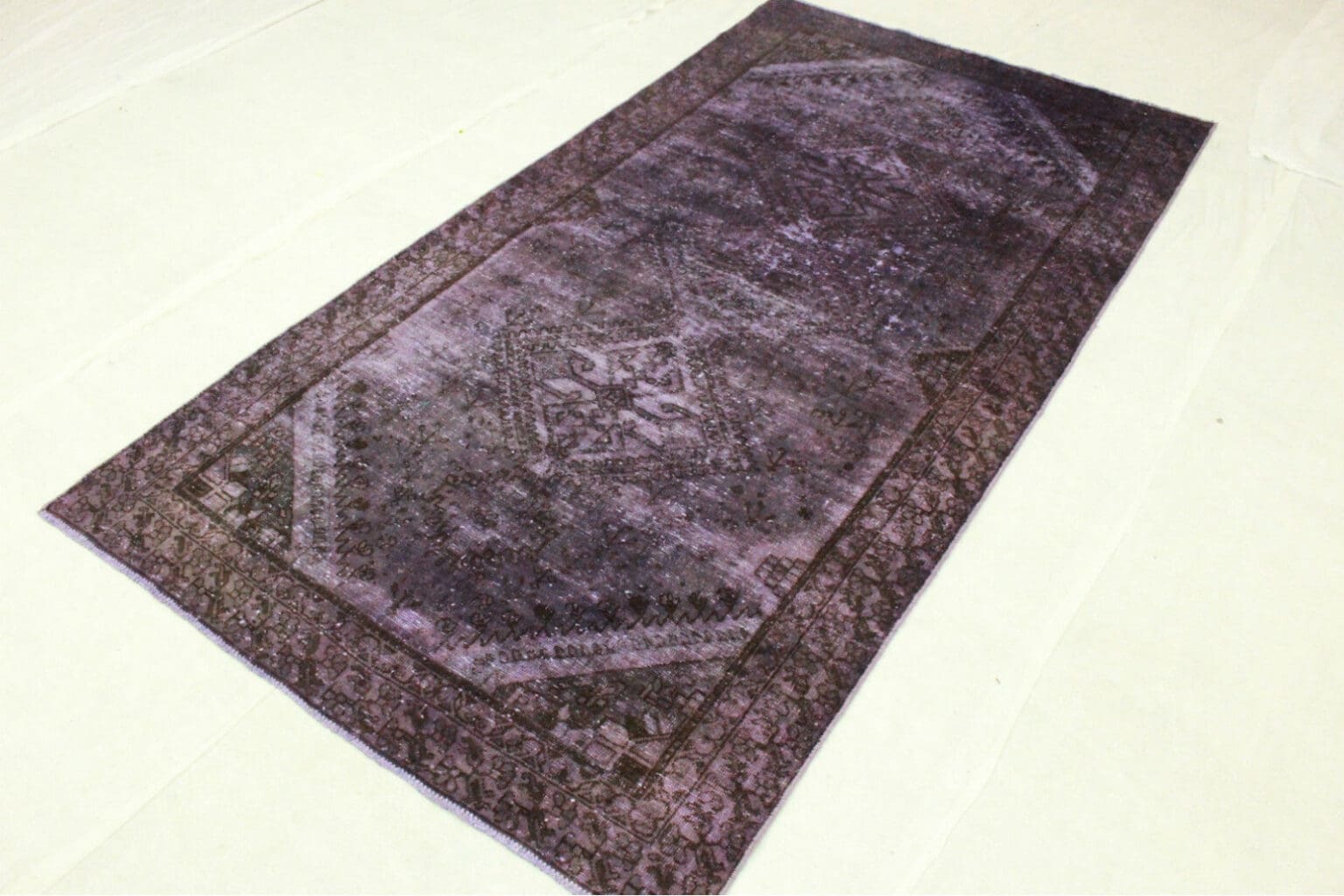 Orientteppich 292 x 149 cm Wolle handgeknüpft