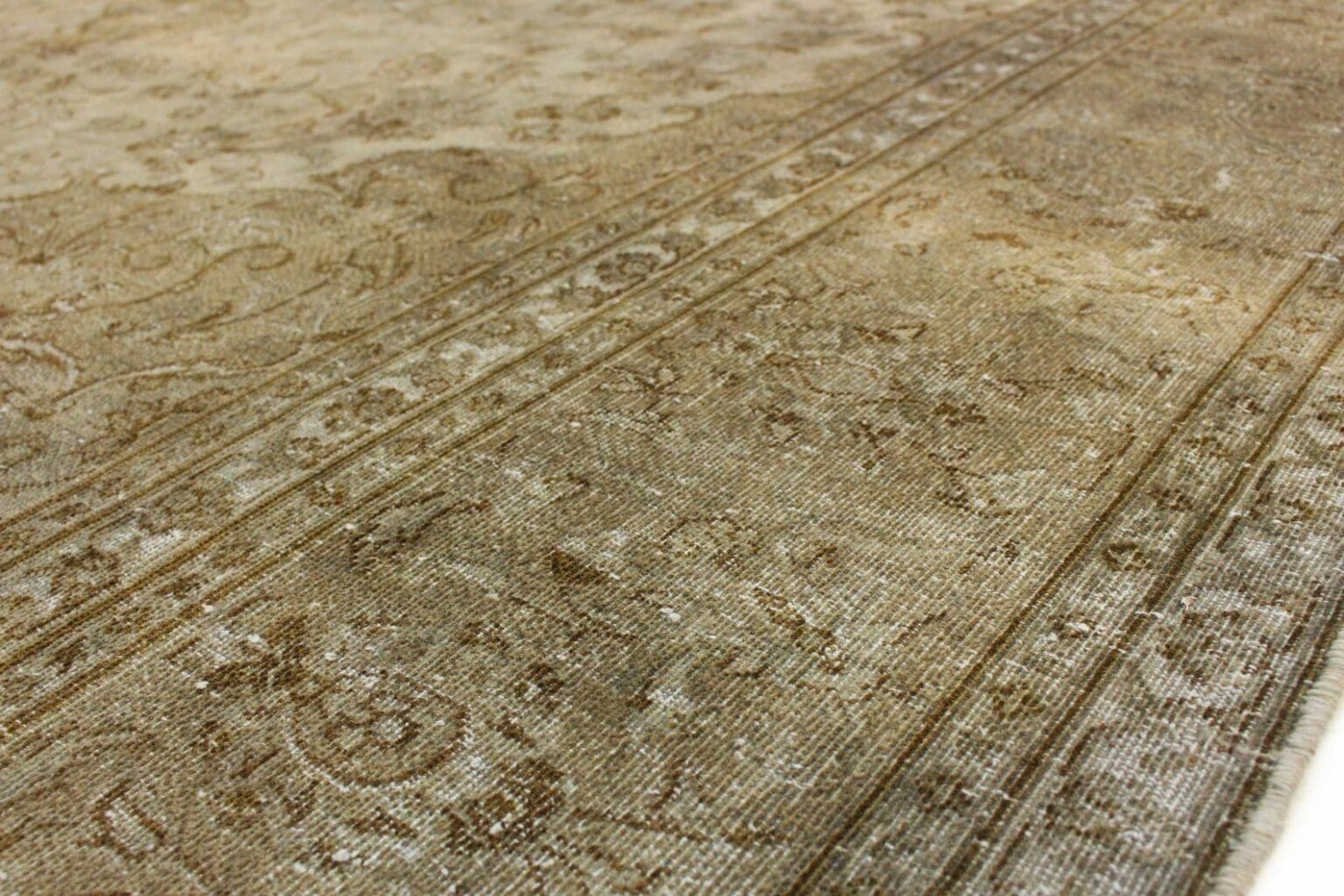 vintage-orientteppich-beige-sand-335x239cm-handgeknupft-5 Orientteppich Orient 335 x 239 cm Wolle handgeknüpft