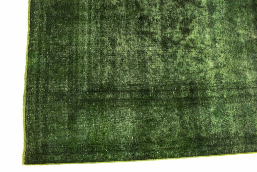 vintage-orientteppich-grun-342x239cm-handgeknupft-einzigartig-9 Orientteppich Orient 342x239 cm Wolle handgeknüpft