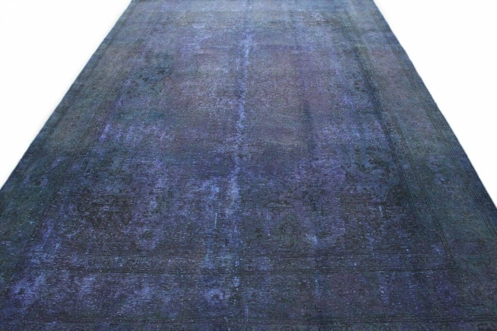 orientteppich-352x249cm-vintage-lila-blau-grun-handgeknupft-4 Orientteppich 352x249 cm Wolle handgeknüpft
