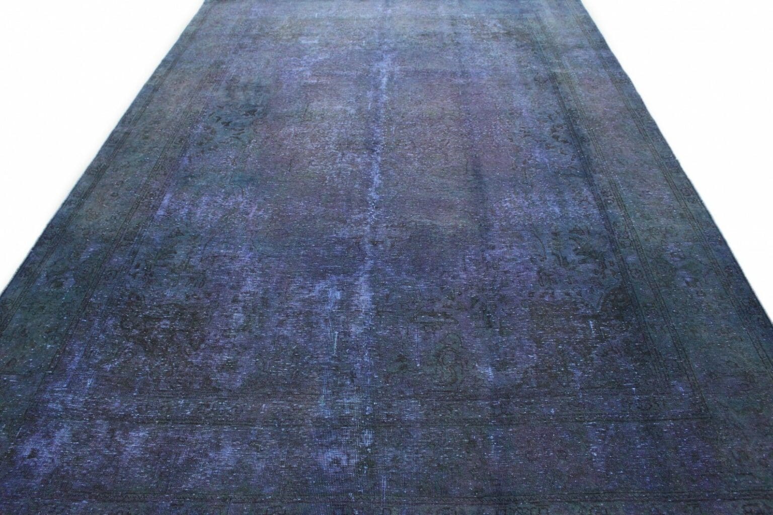 orientteppich-352x249cm-vintage-lila-blau-grun-handgeknupft-4 Orientteppich 352x249 cm Wolle handgeknüpft