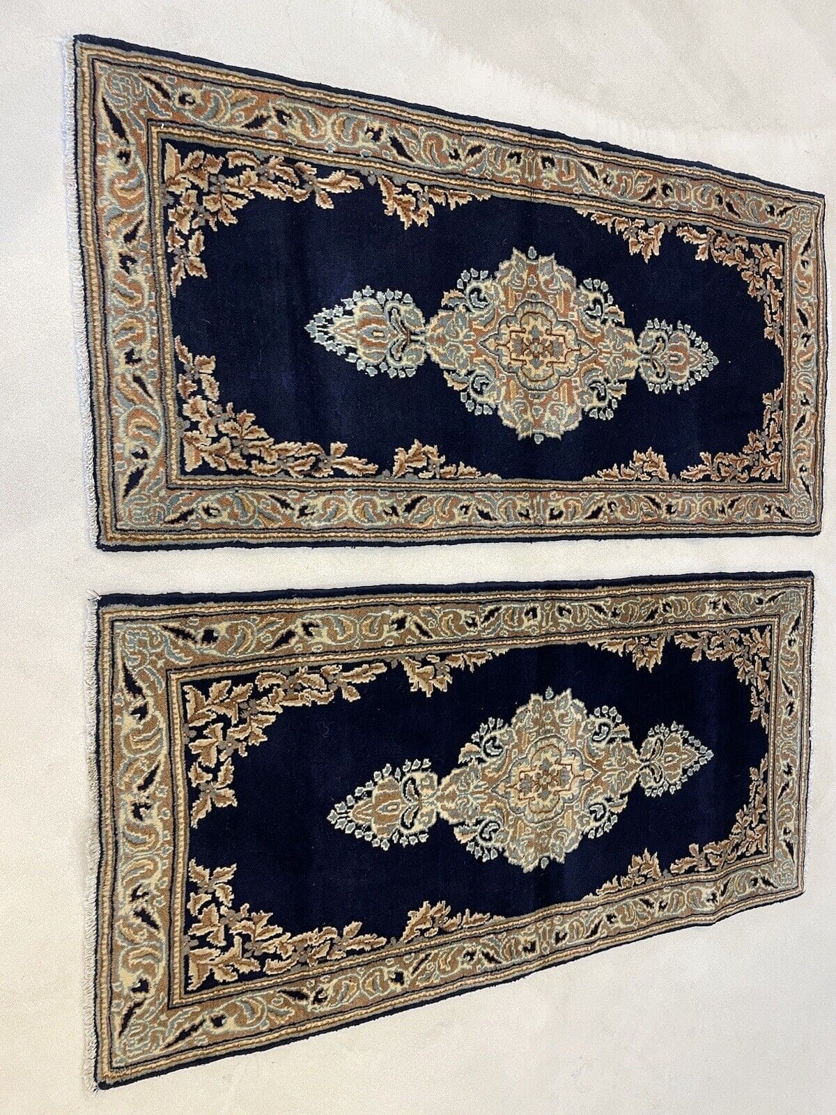 Perserteppich Kerman 132 x 64 cm Wolle handgeknüpft