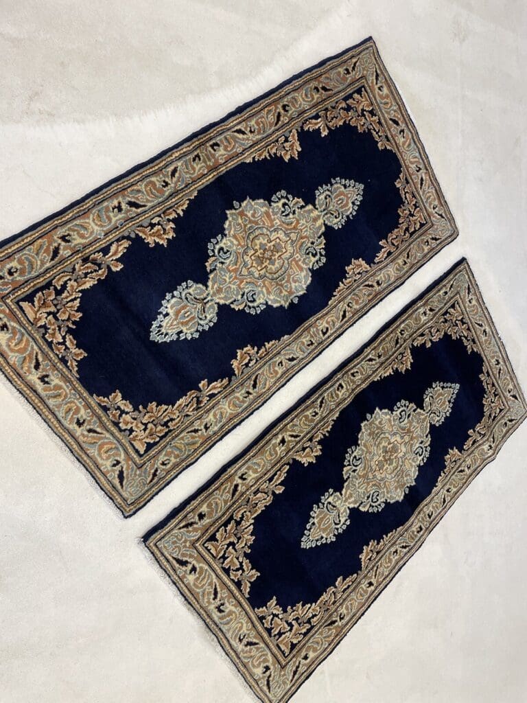 Perserteppich Kerman 132 x 64 cm Wolle handgeknüpft