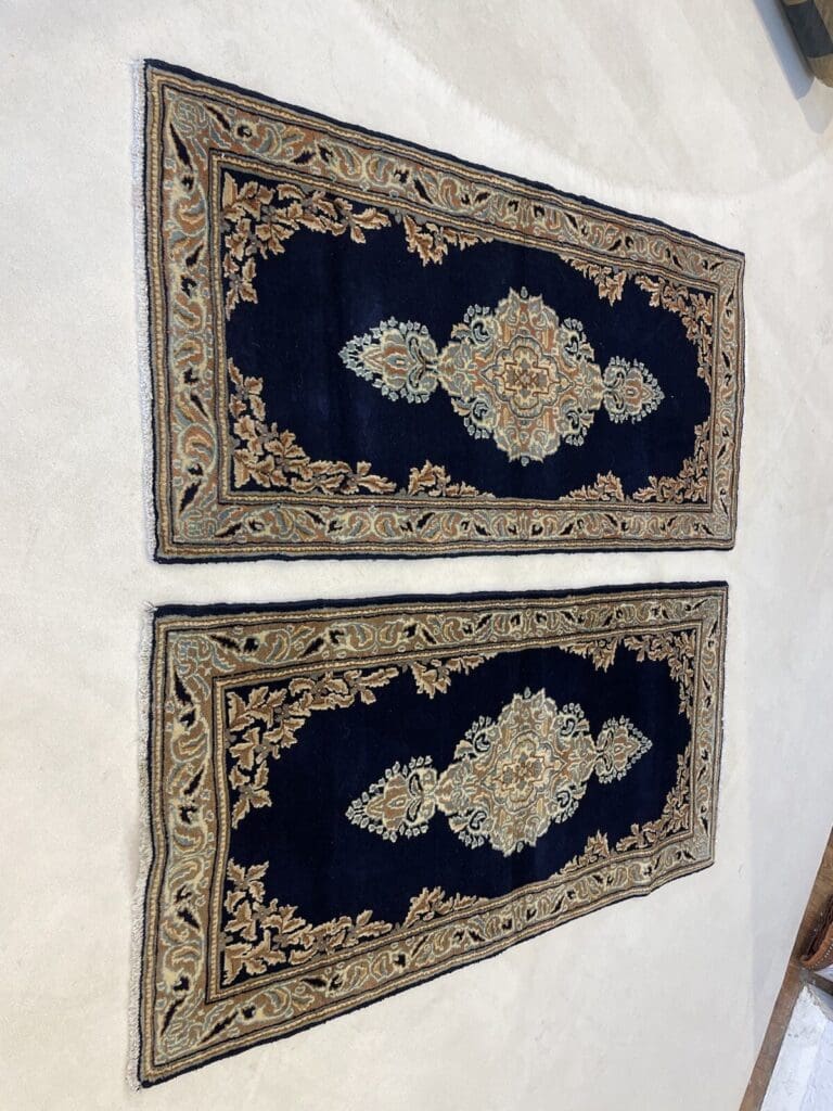 Perserteppich Kerman 132 x 64 cm Wolle handgeknüpft