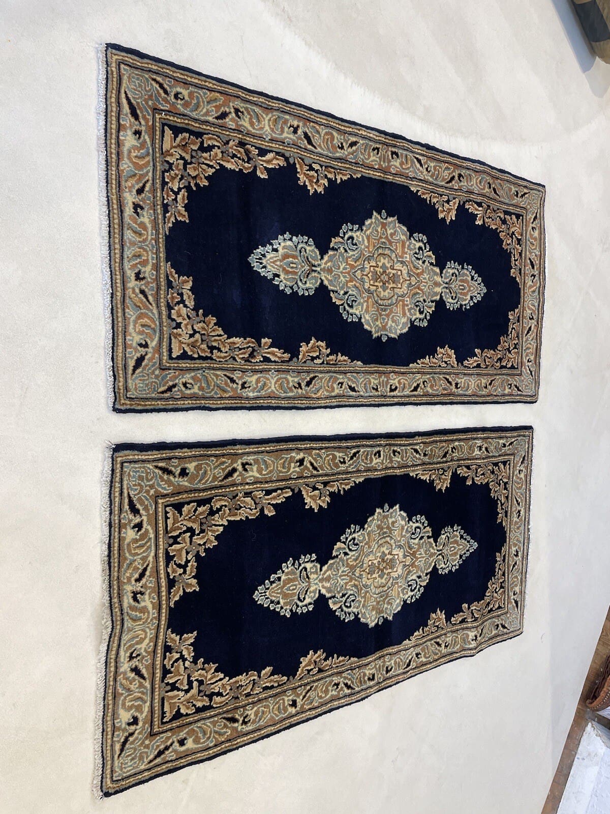 Perserteppich Kerman 132 x 64 cm Wolle handgeknüpft