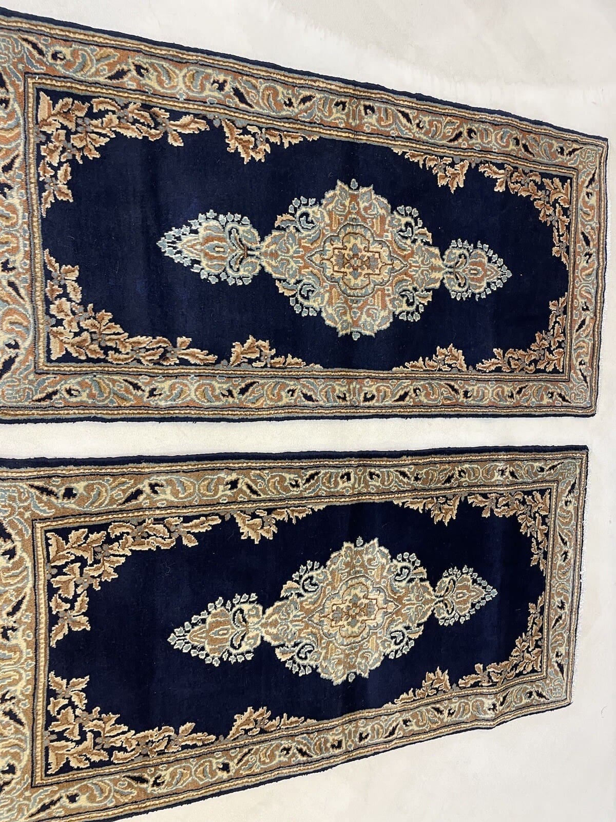 Perserteppich Kerman 132 x 64 cm Wolle handgeknüpft