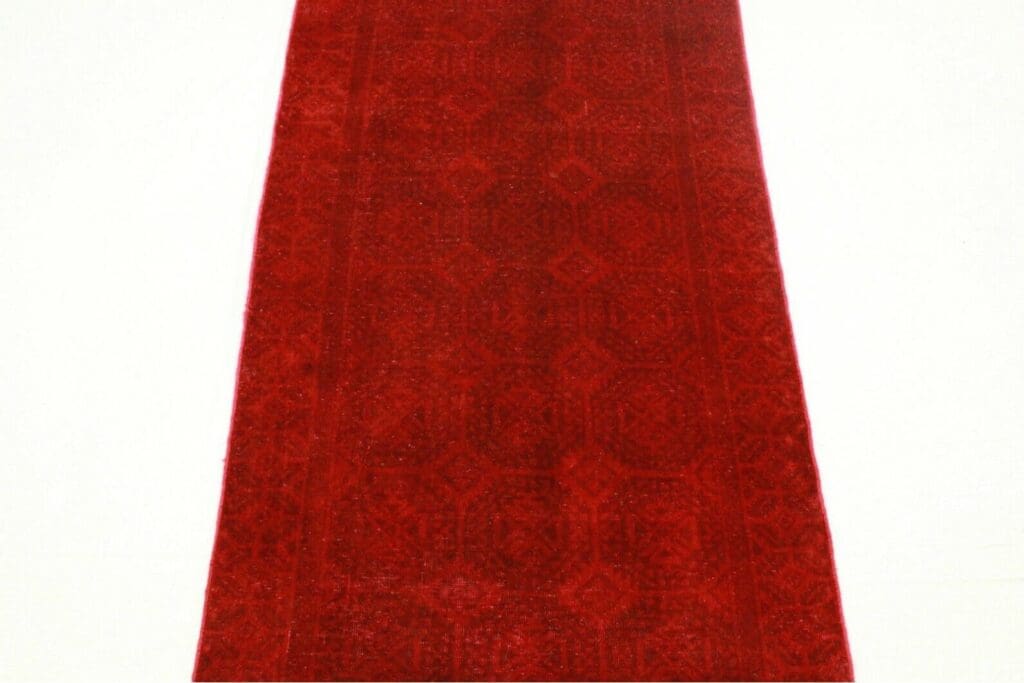 Orientteppich Rot 270x129cm Wolle handgeknüpft