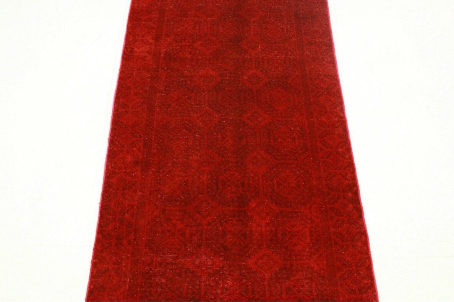 Orientteppich Rot 270x129cm Wolle handgeknüpft